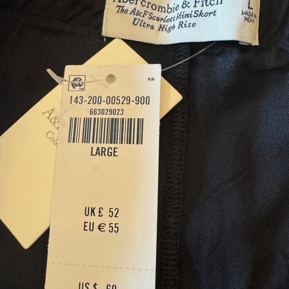 Abercrombie & Fitch Scarlett Linen Blend Mini Skort - Picture 4 of 6